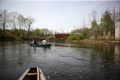 canoeing on battenkill