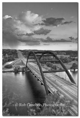Pennybacker Bridge evening storm