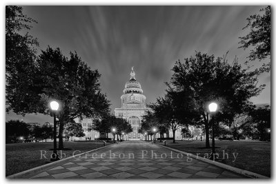 Texas State Capital before sunrise