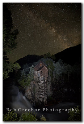 Crystal Mill under the Milky Way