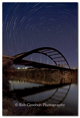 North Star over Pennybacker Bridge