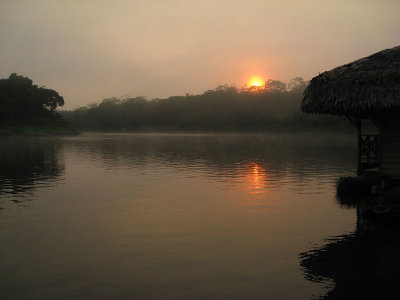 Sunrise over the oxbow lake