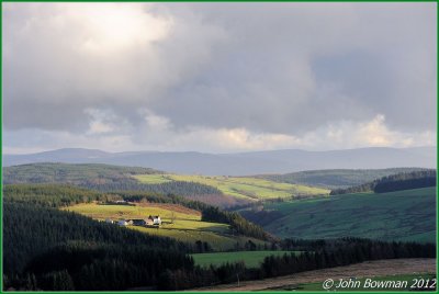 Welsh Farm in the winter sun.