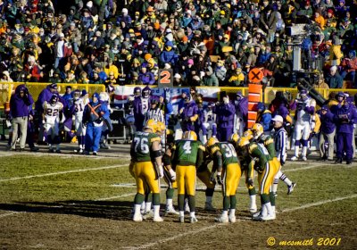 Packers Huddle