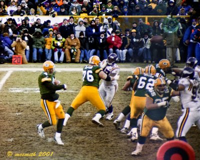 Favre Passing in the Red Zone