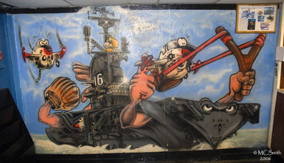 Mural in the Crew Quarters