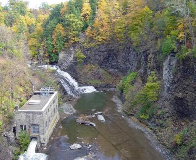 The old hydroelectric plant in Fall Creek Gorge. I think it still provides at least some power to Cornell.