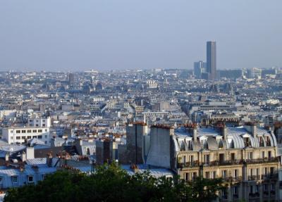 The Tour Montparnasse is the tall building on the right.