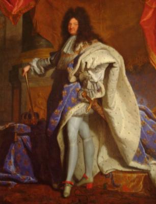 Hyacinthe Rigaud's famous portrait of Louis XIV.