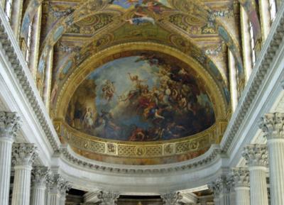 The chapel's ceiling.