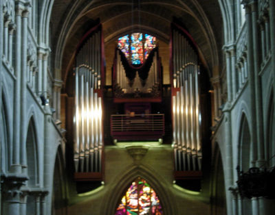 The cathedral's famous organ.