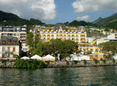The Grand Hotel Suisse in Montreux.
