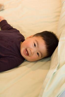Smiling on Bed