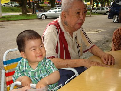 Baby and Great Grandfather