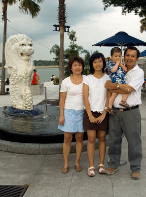 With Kou Fu Loke and Family