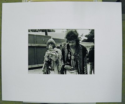 Brian Jones & Jimi Hendrix by Jim Marshall
