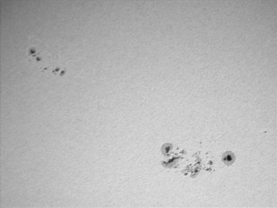Sunspots, March 8, 2011