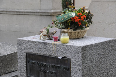 Jim Morrison's grave, Pere Lachaise cemetery, Paris
