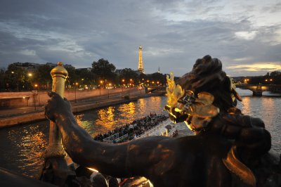 La Tour Eiffel, Paris, from Pont Alexandre III 