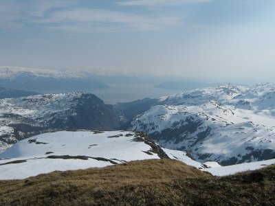 view from Graaskorvenuten: Hardangerfjord