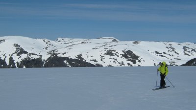 on Tystigen glacier