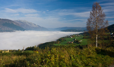 Voss covered with clouds