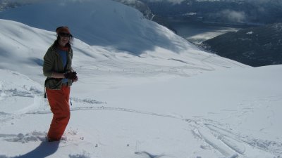 me on the top - Stryn Vinterski i the background