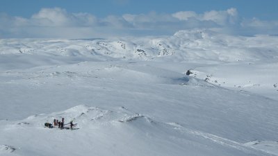 it was a very cold and windy day - with about 30cm fresh powder