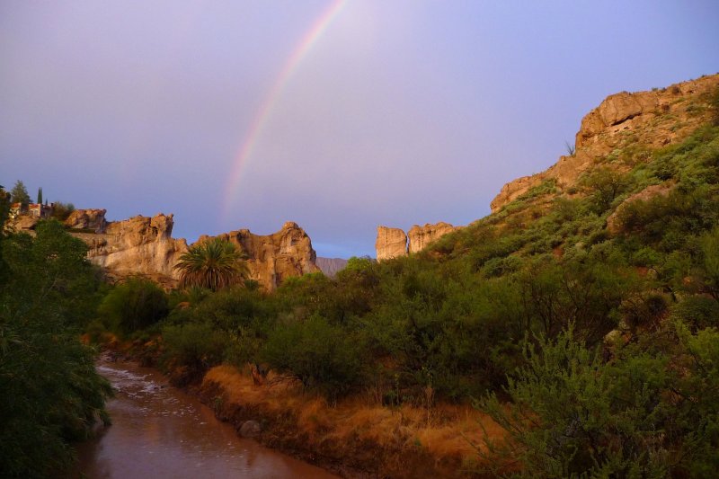 Rainbow over Queen Creek