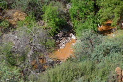 Queen Creek is Muddy after a Rain