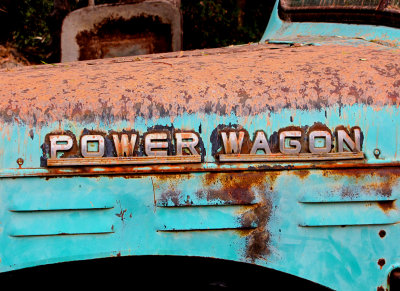 Fire Retardent on the Old Dodge Power Wagon