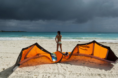 Kite sur la plage du Sandals