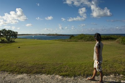 Au 16 ime trou du golf du Sandals