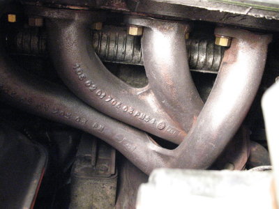 the older 105 exhaust manifolds on my '86 Alfa