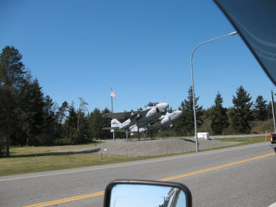 drove to Whidbey island - saw a pair of Navy A-6 Intruders