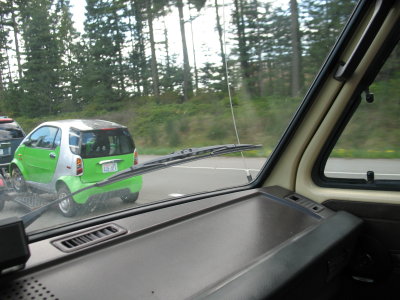 So THAT'S how you get your smart car home!