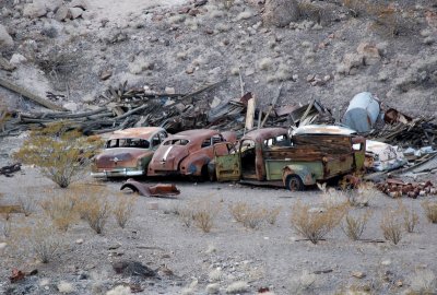 Abandoned cars, Scotty's Castle