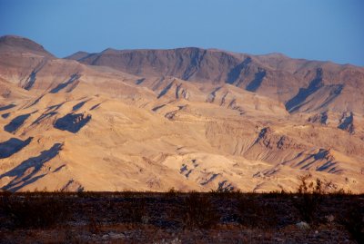 Late afternoon sunlight, eastern Death Valley