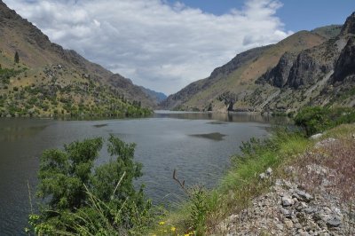 Snake River upstream from Hells Canyon Dam