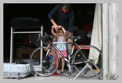 Getting Moms bike ready