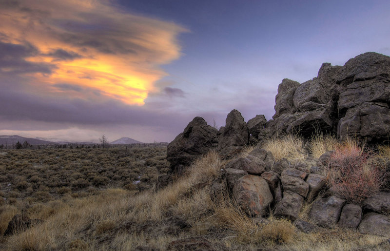 rock and sky