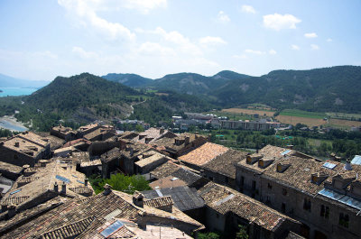 Vista de Aínsa desde la torre