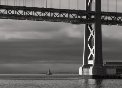 Bay Bridge and Pilot Boat