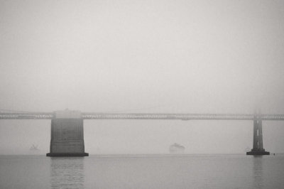 Bay Bridge in Fog