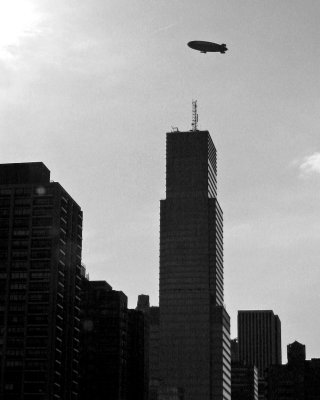 Blimp Over New York City