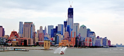 Cityscape, One World Trade and Fire Boat
