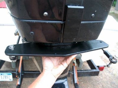 Home built wing plate for hynautic dual ram skater steering