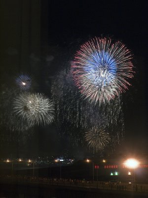 Fireworks at our window