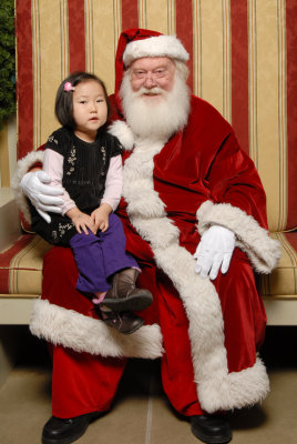 Keera With Santa 2011