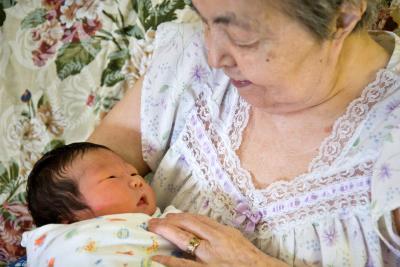 Keera and grandma -  day 6